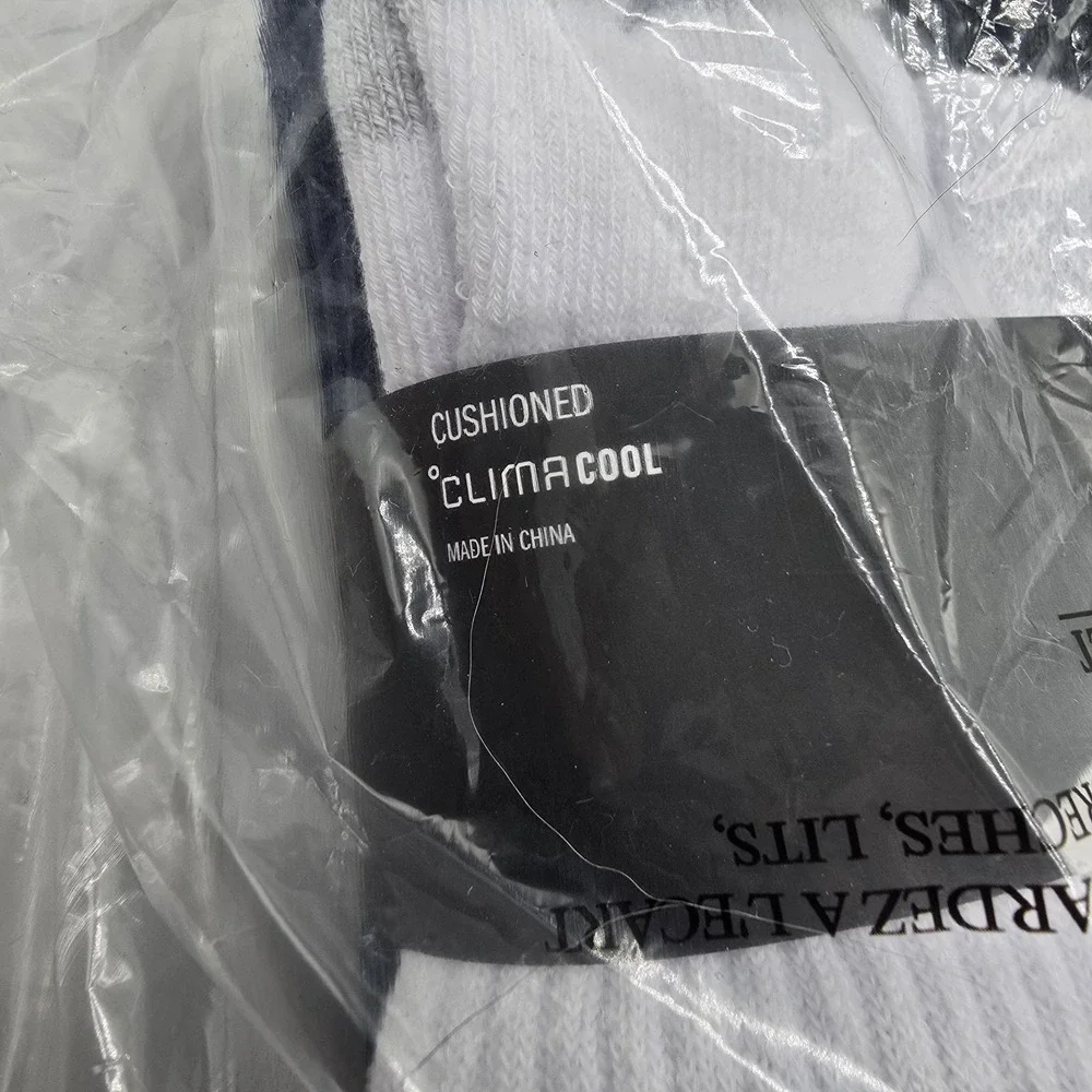 Adidas 6‎ Youth Climacool Cushioned Crew Socks M 2Y-5Y White Teal Green Blue
